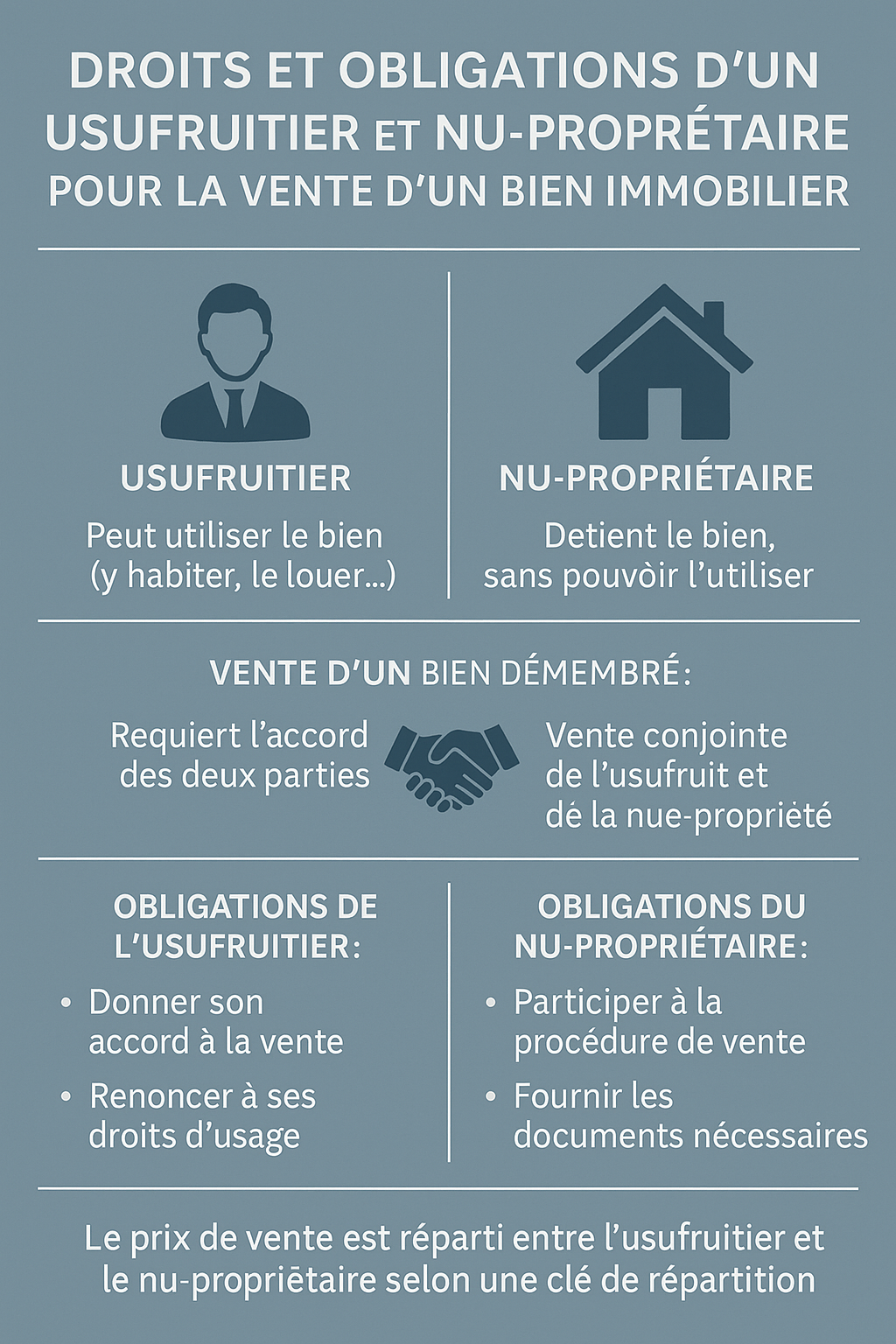 Droits et obligations usufruit, nu-propritétaire
